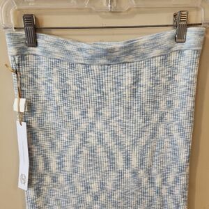 Blue and White Knit Skirt Small Maxi Skirt NWT